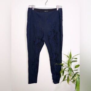 Athena Midnight Blue Textured Leggings